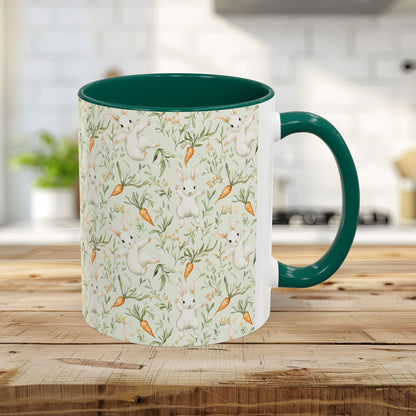 Easter Bunny & Carrot Pattern Mug (11/15oz)