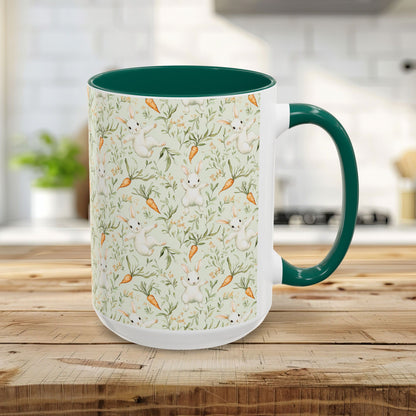 Easter Bunny & Carrot Pattern Mug (11/15oz)