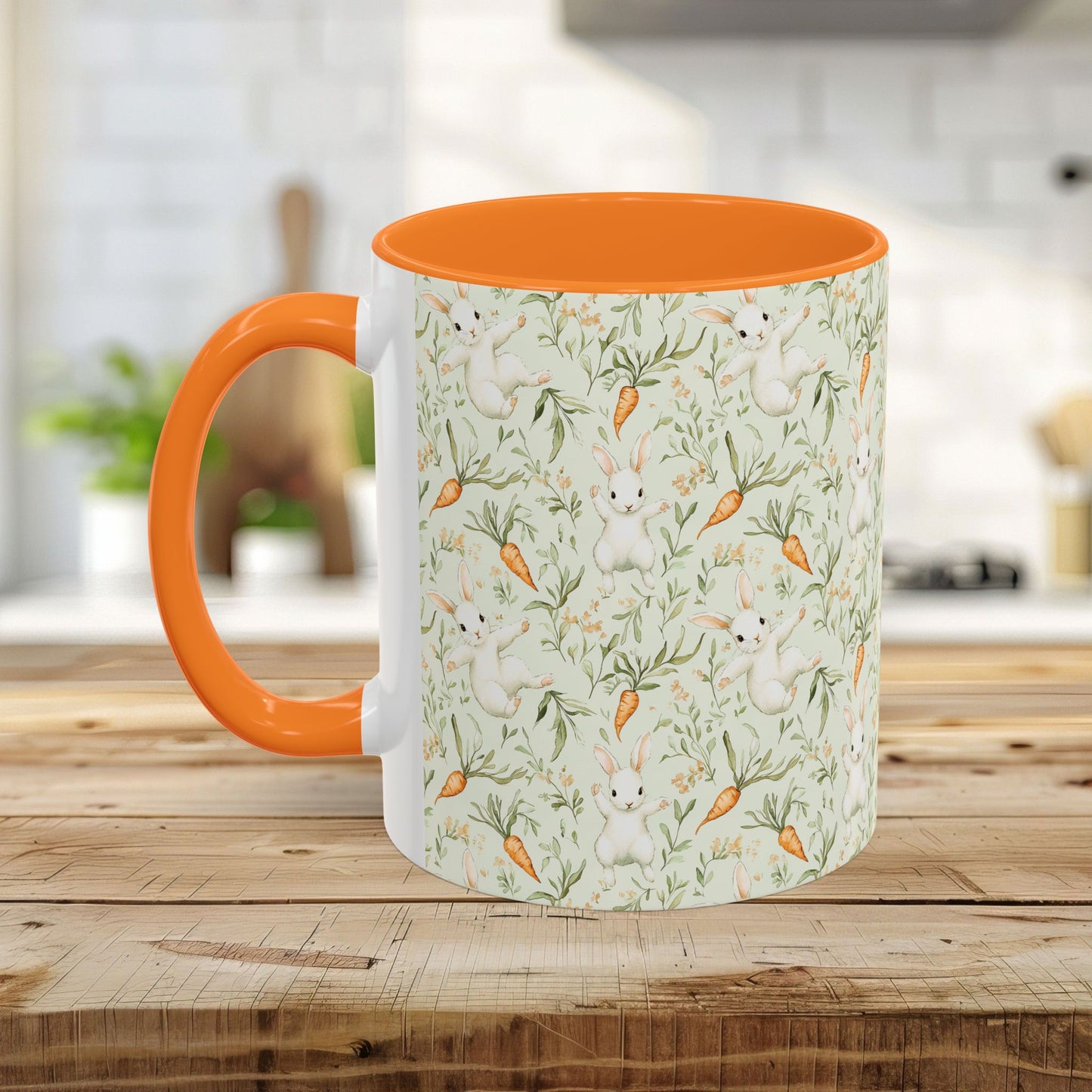 Easter Bunny & Carrot Pattern Mug (11/15oz)