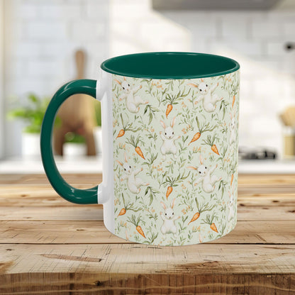 Easter Bunny & Carrot Pattern Mug (11/15oz)