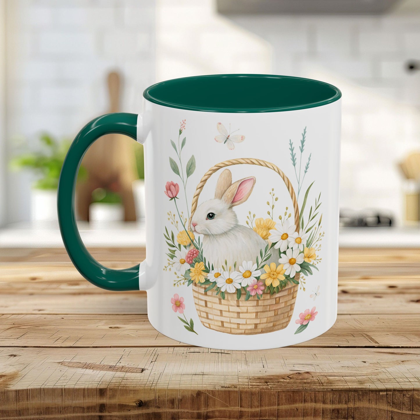Easter Bunny's Floral Basket Mug (11/15oz)