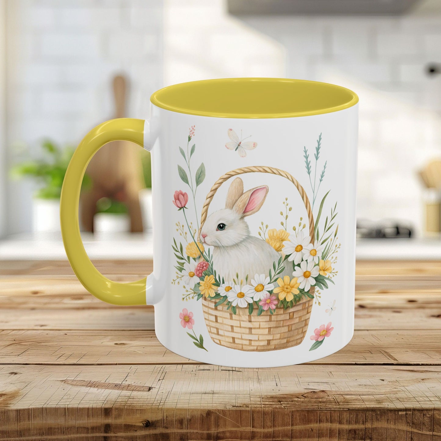 Easter Bunny's Floral Basket Mug (11/15oz)