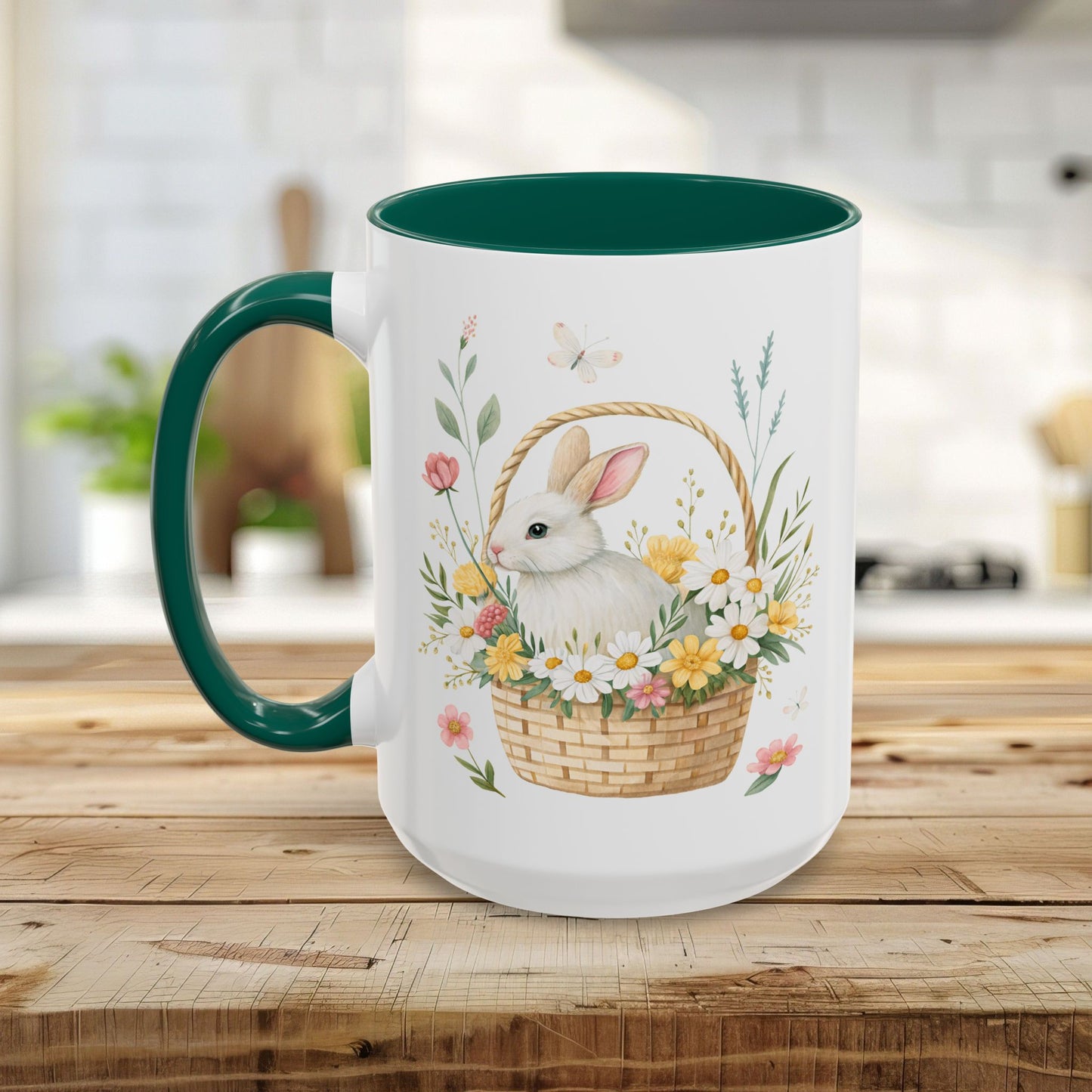 Easter Bunny's Floral Basket Mug (11/15oz)