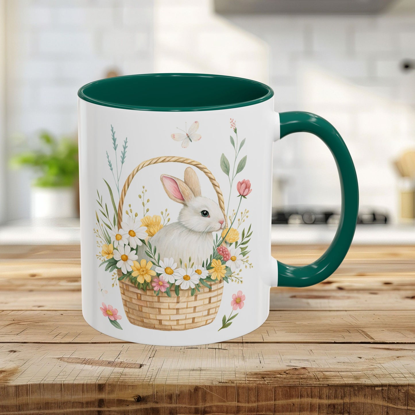 Easter Bunny's Floral Basket Mug (11/15oz)
