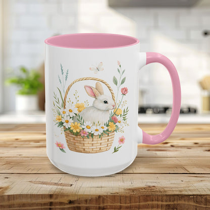 Easter Bunny's Floral Basket Mug (11/15oz)