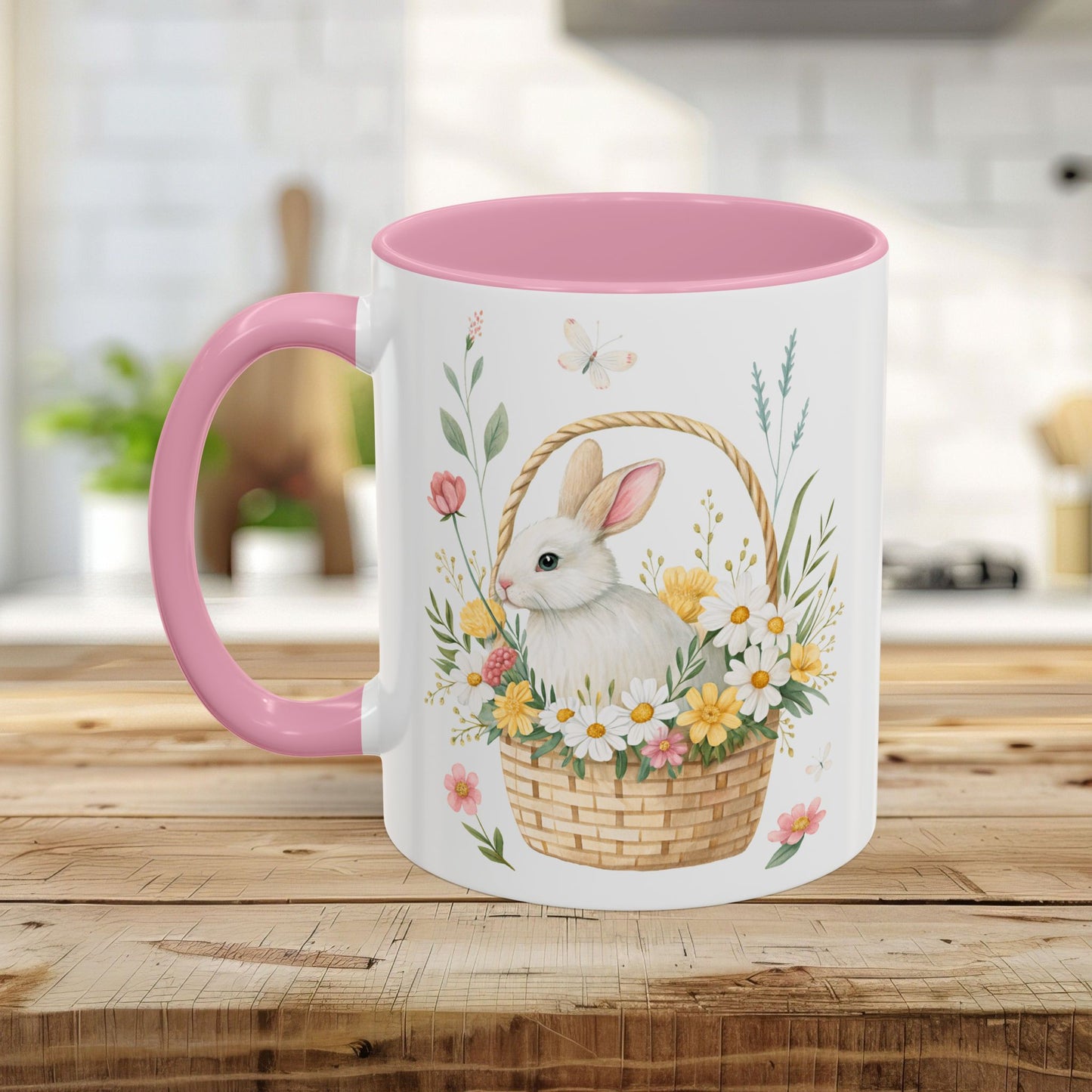 Easter Bunny's Floral Basket Mug (11/15oz)