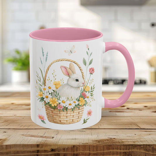 Easter Bunny's Floral Basket Mug (11/15oz)