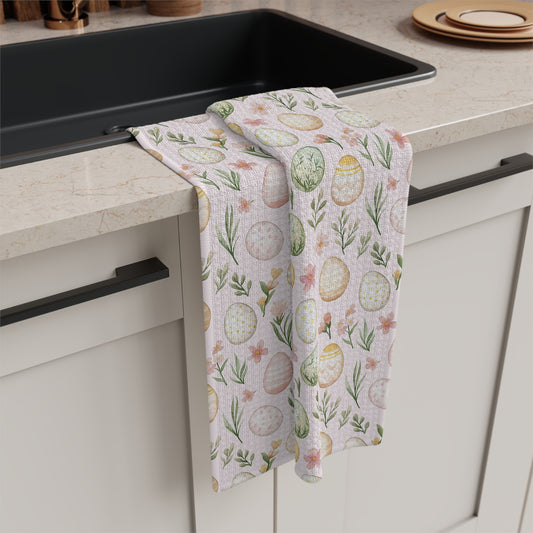 Easter Pastel Egg Microfiber Tea Towel