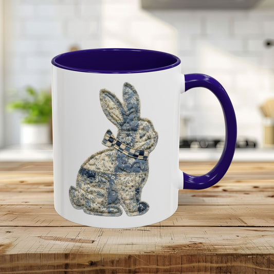 Easter Patchwork Bunny Coffee Mug (11oz & 15oz)