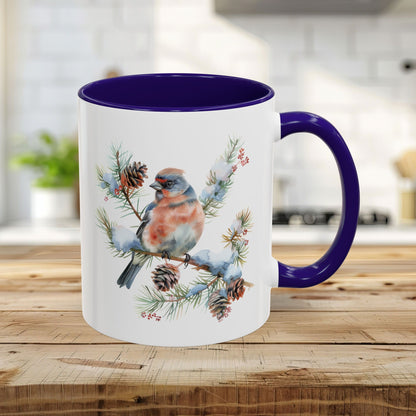 Eastern Bluebird Winter Art Mug (11/15oz)