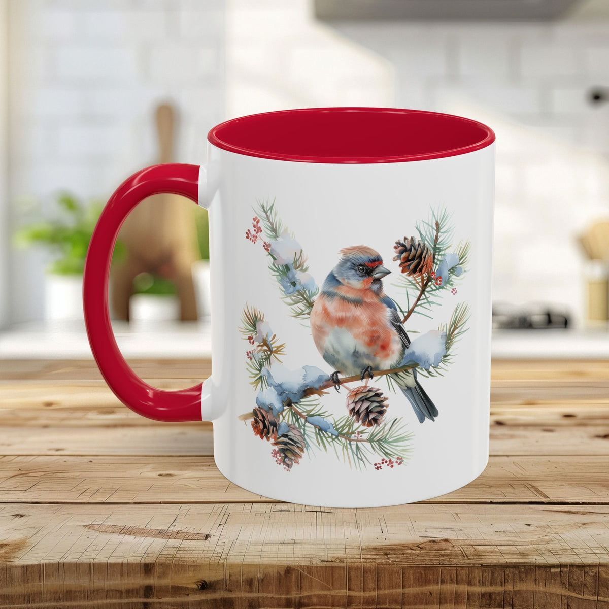 Eastern Bluebird Winter Art Mug (11/15oz)
