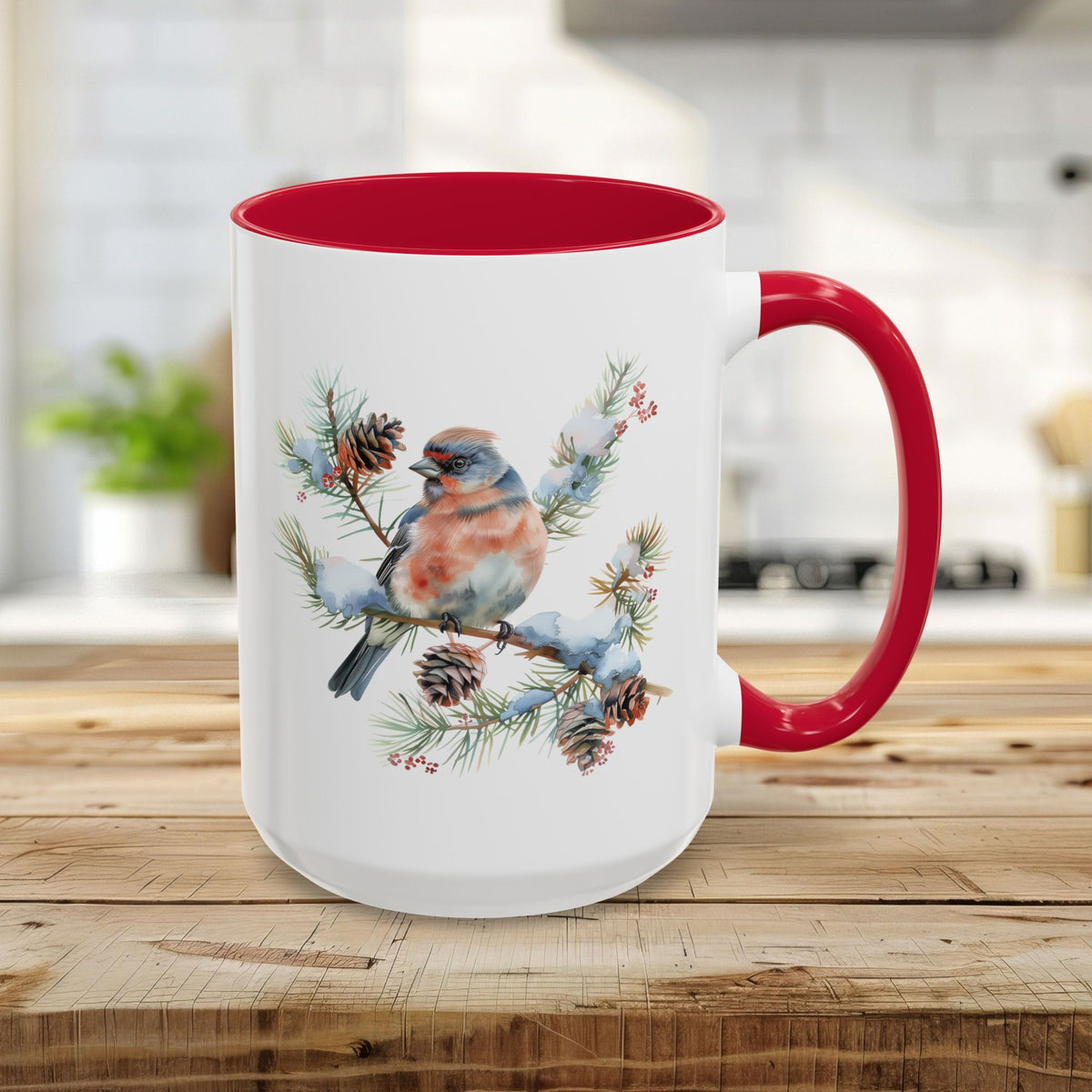 Eastern Bluebird Winter Art Mug (11/15oz)