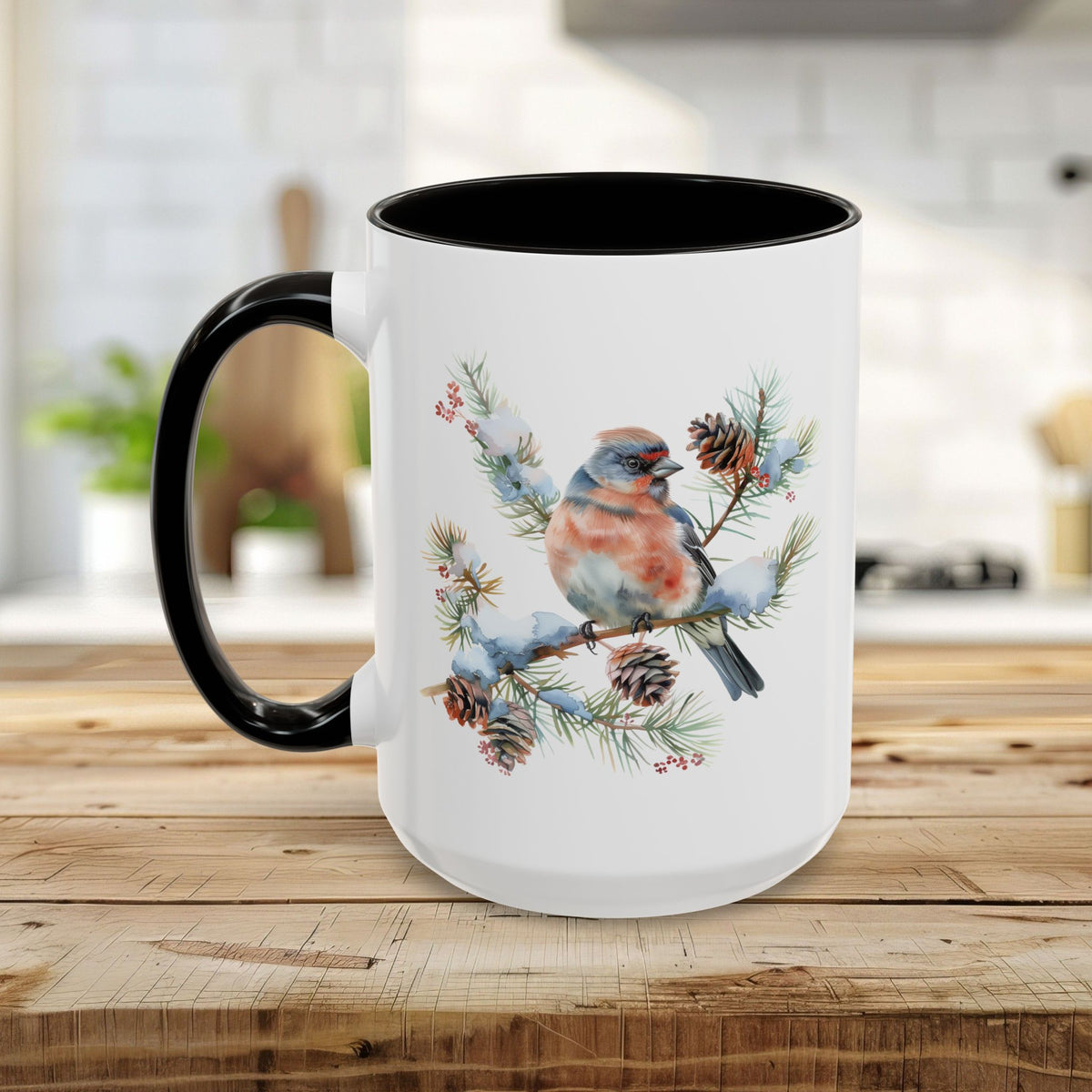 Eastern Bluebird Winter Art Mug (11/15oz)