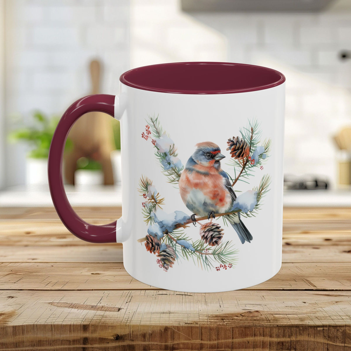 Eastern Bluebird Winter Art Mug (11/15oz)