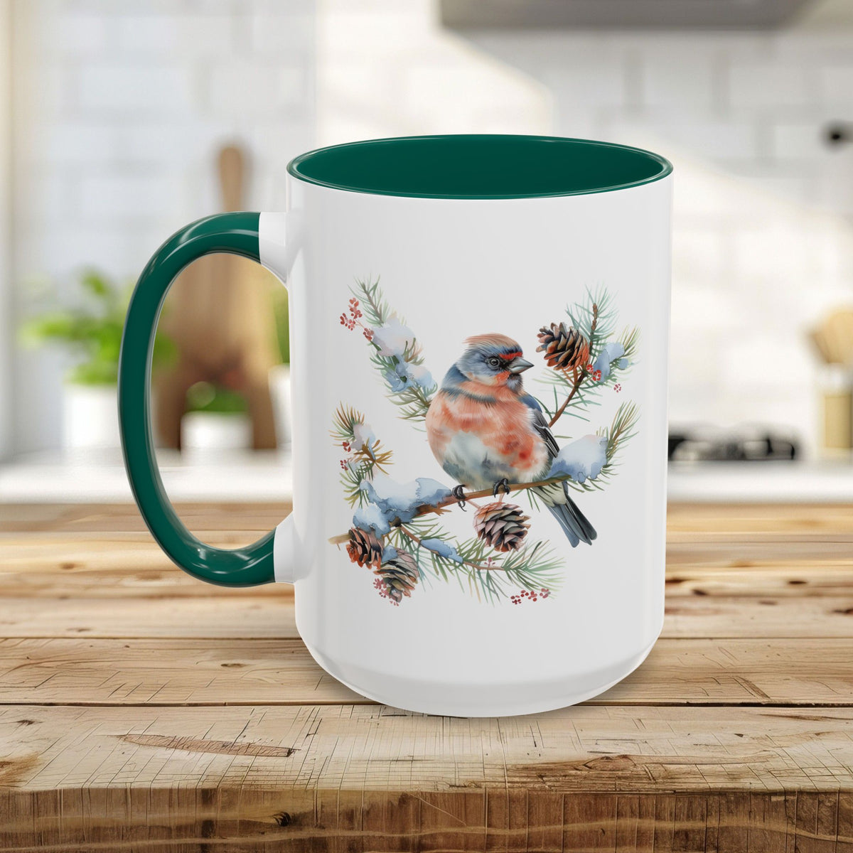 Eastern Bluebird Winter Art Mug (11/15oz)