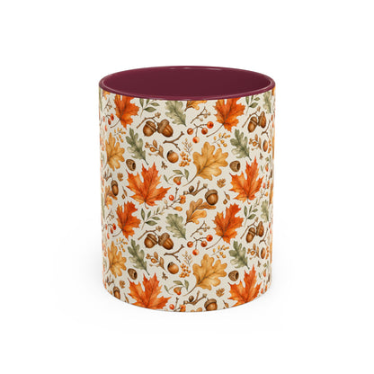 Fall Leaves & Acorns Ceramic Mug (11/15oz)