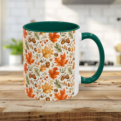 Fall Leaves & Acorns Ceramic Mug (11/15oz)