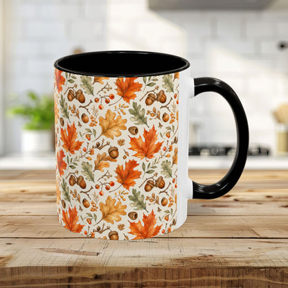 Fall Leaves & Acorns Ceramic Mug (11/15oz)