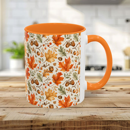Fall Leaves & Acorns Ceramic Mug (11/15oz)