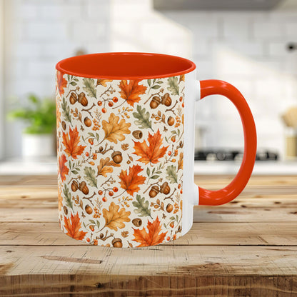 Fall Leaves & Acorns Ceramic Mug (11/15oz)