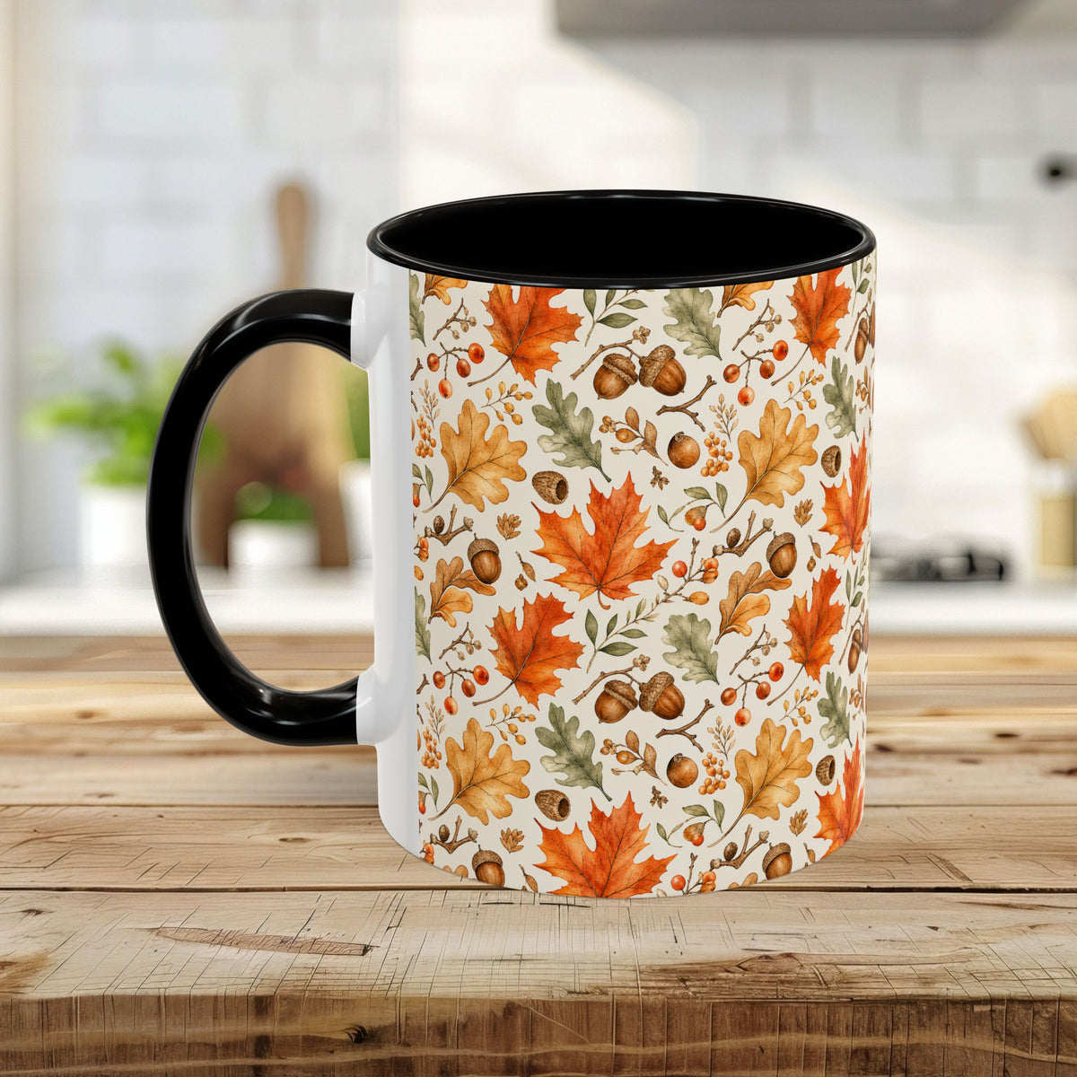 Fall Leaves & Acorns Ceramic Mug (11/15oz)