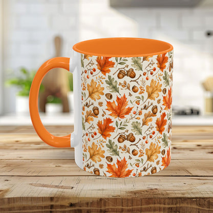 Fall Leaves & Acorns Ceramic Mug (11/15oz)
