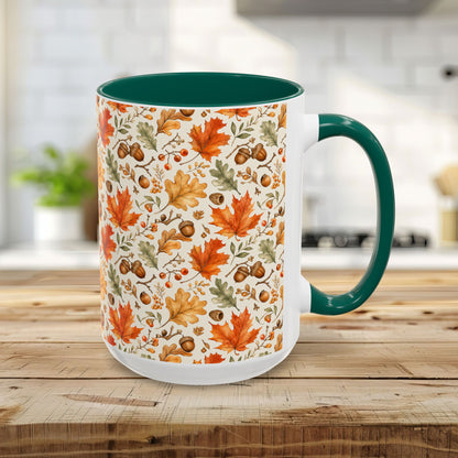 Fall Leaves & Acorns Ceramic Mug (11/15oz)
