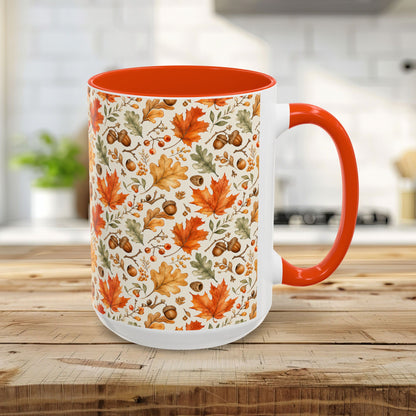 Fall Leaves & Acorns Ceramic Mug (11/15oz)