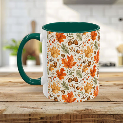Fall Leaves & Acorns Ceramic Mug (11/15oz)