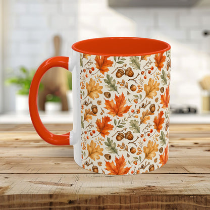 Fall Leaves & Acorns Ceramic Mug (11/15oz)