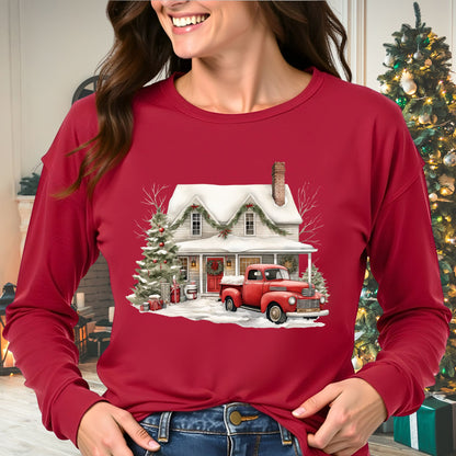 Farmhouse Christmas Long Sleeve T-Shirt
