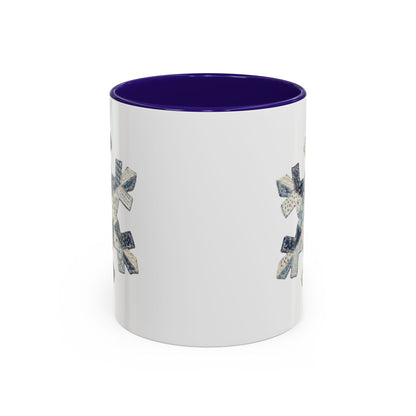 Faux Patchwork Country Snowflake Mug (11/15oz)