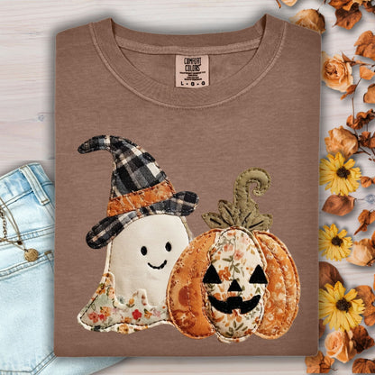 Faux Patchwork Halloween T-Shirt