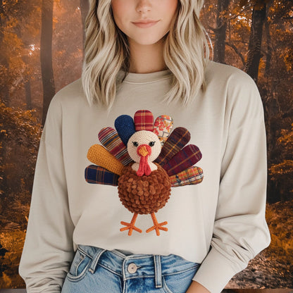 Faux Preppy Turkey Long Sleeve Tee