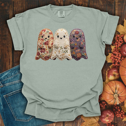 Faux Quilted Ghost Trio T-Shirt