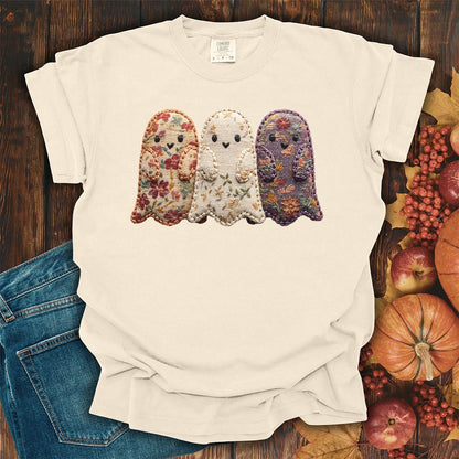 Faux Quilted Ghost Trio T-Shirt