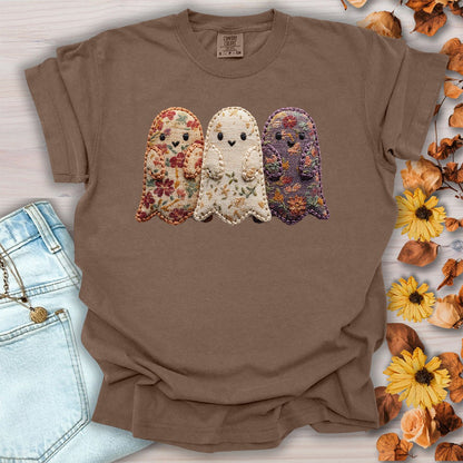 Faux Quilted Ghost Trio T-Shirt