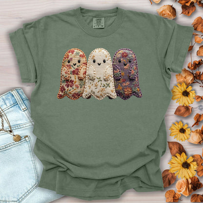 Faux Quilted Ghost Trio T-Shirt