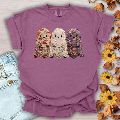 Faux Quilted Ghost Trio T-Shirt