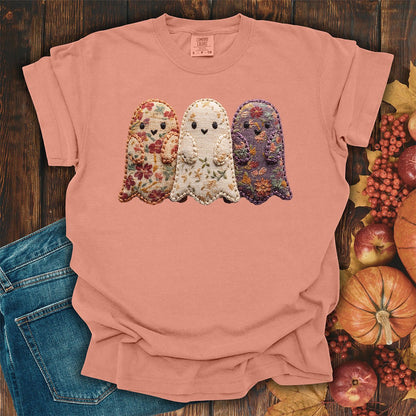 Faux Quilted Ghost Trio T-Shirt