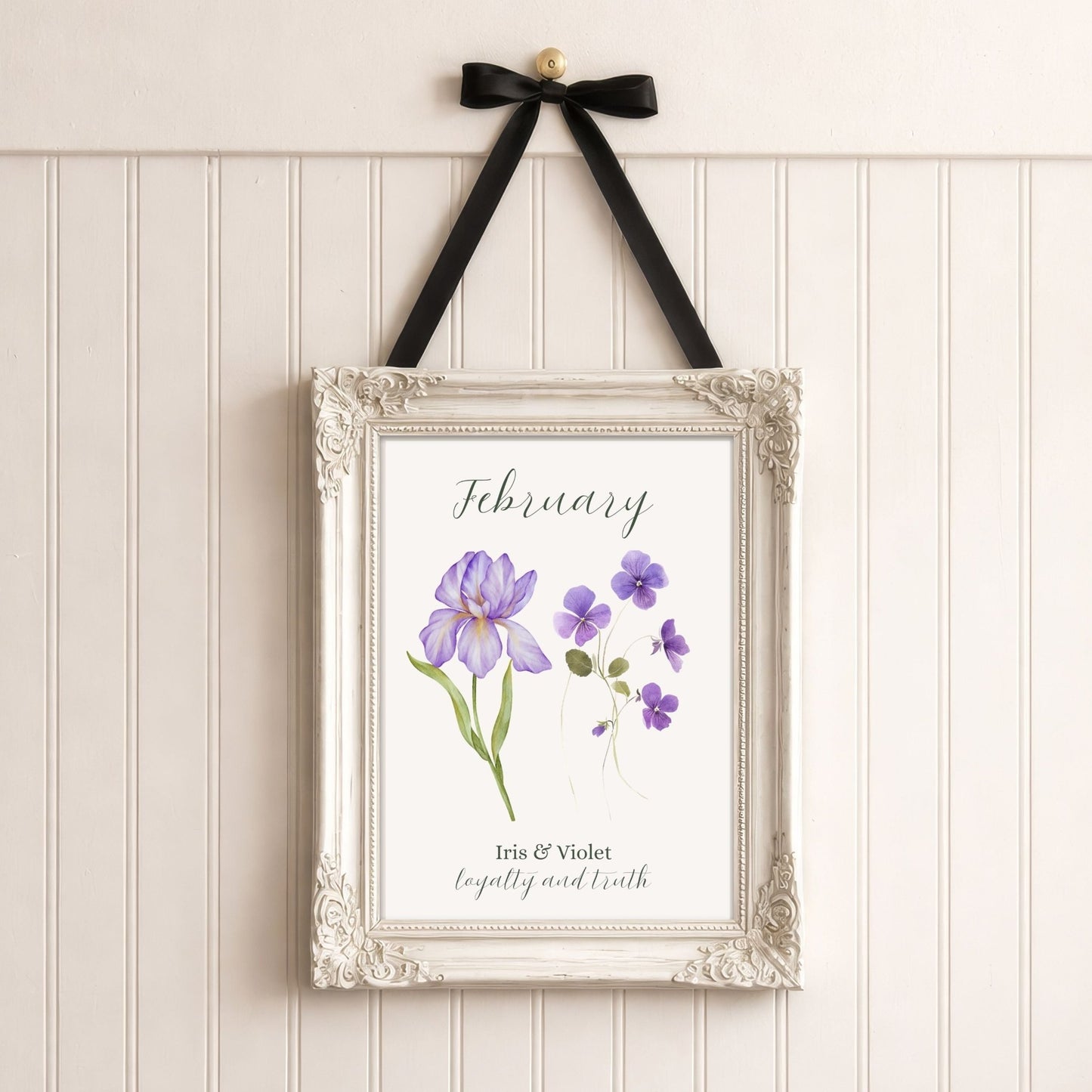 February Birth Month Flower Art Print