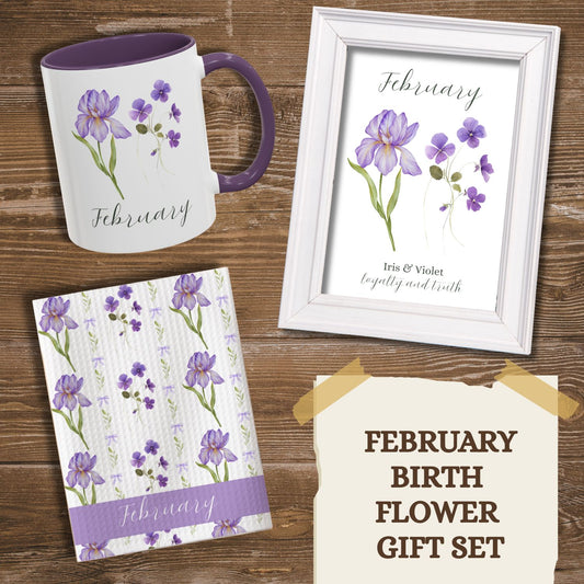 February Birth Month Flower Gift Set