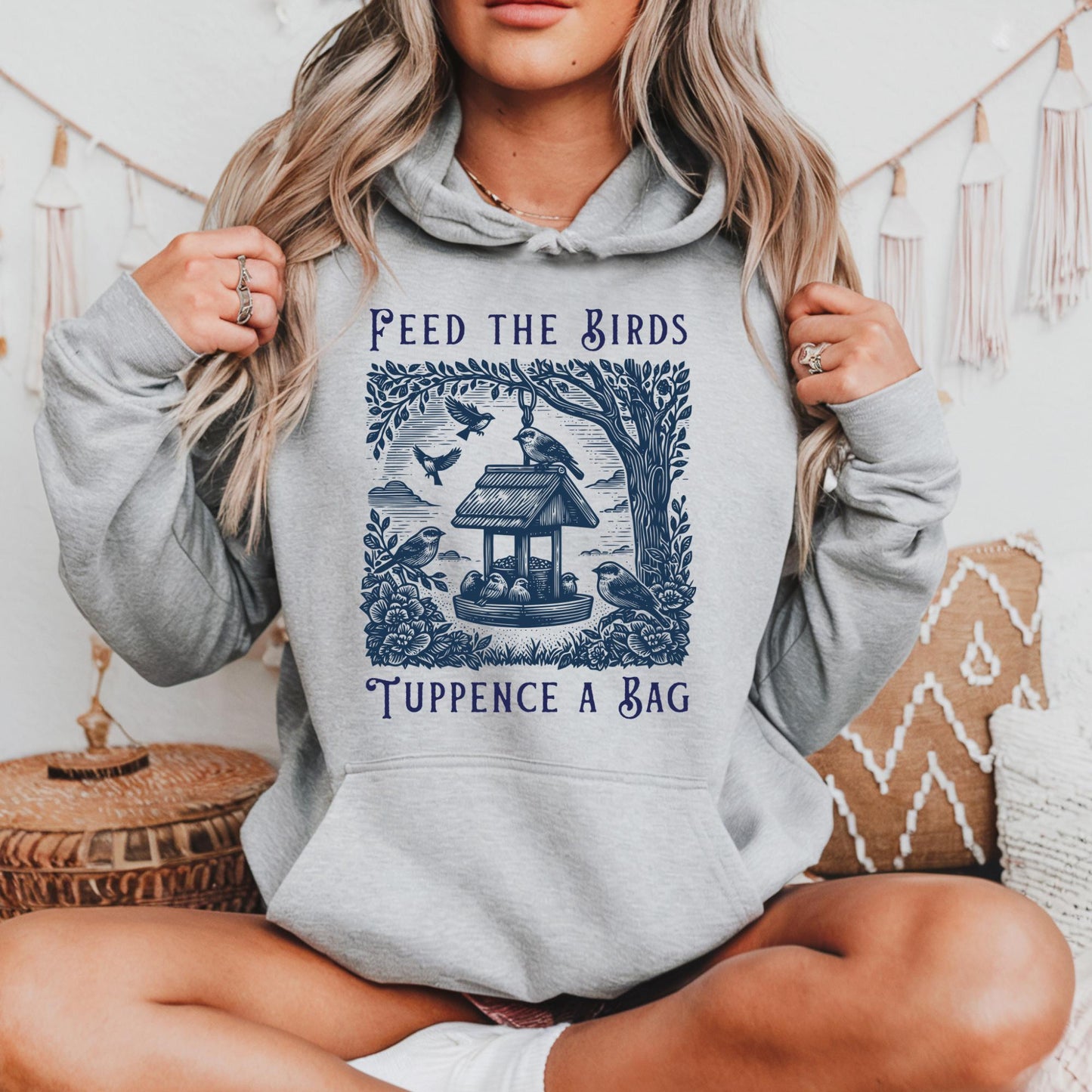 Feed the Birds Tuppence a Bag Hoodie