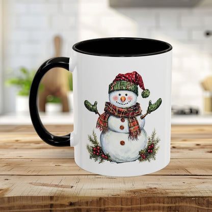 Festive Christmas Snowman Mug (11/15 oz)