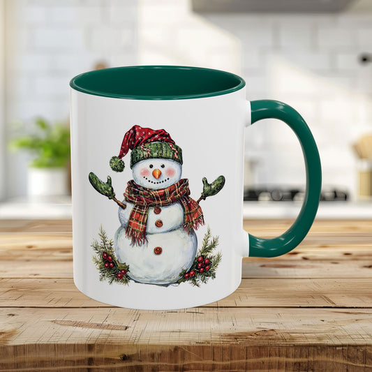 Festive Christmas Snowman Mug (11/15 oz)