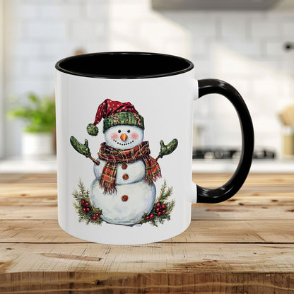 Festive Christmas Snowman Mug (11/15 oz)