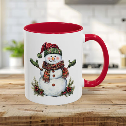Festive Christmas Snowman Mug (11/15 oz)