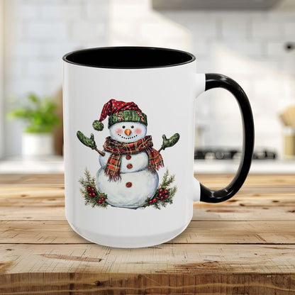 Festive Christmas Snowman Mug (11/15 oz)