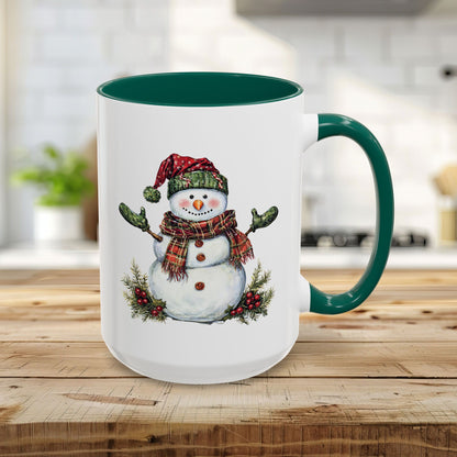 Festive Christmas Snowman Mug (11/15 oz)