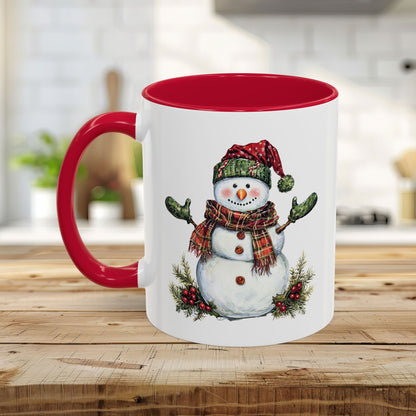 Festive Christmas Snowman Mug (11/15 oz)